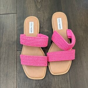 Steve Madden Pink Braided Sandals